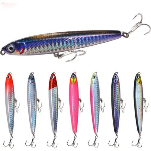 10g 14g 19g 24g Sinking Minnow Pencil Fishing Lure Wobblers Hard Bait Metal Hardbait Artificial Bait Wobbler for Jigging Fishing