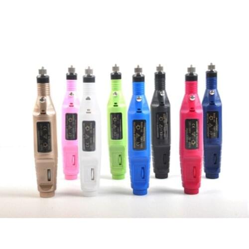 Professional Electric Nail Kit Nail Tips Manicure Machine Electric Nail art Pen Pedicure Bits Nail Art Tools Kit 20pcs