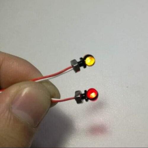 Rc Tractor Toy Truck Parts Mini Turn Signal Lights For 1/14 Scale Remote Control Car Tamiya Scania R620 MAN TGX 1851 3363 Hauler