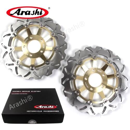 Arashi 2PCS RGV GAMMA 250 1991-1997 CNC Front Brake Disc Rotors For SUZUKI RGV250 GAMMA 1991 1992 1993 1994 1995 1996 1997