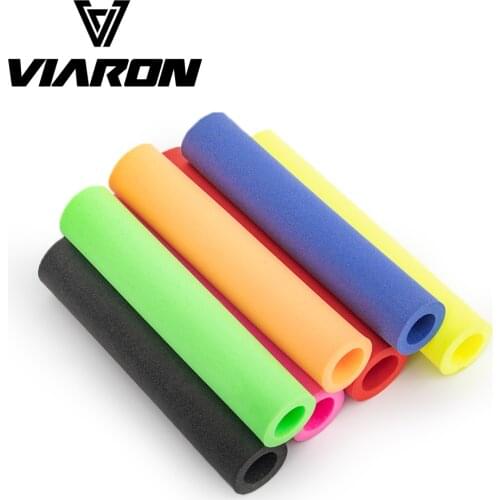 Cycling Bicycle Handlebar Grip Silicone Super Soft Non-Slip Shock Absorbing Strong Support for MTB Mountain Bike by Viaron