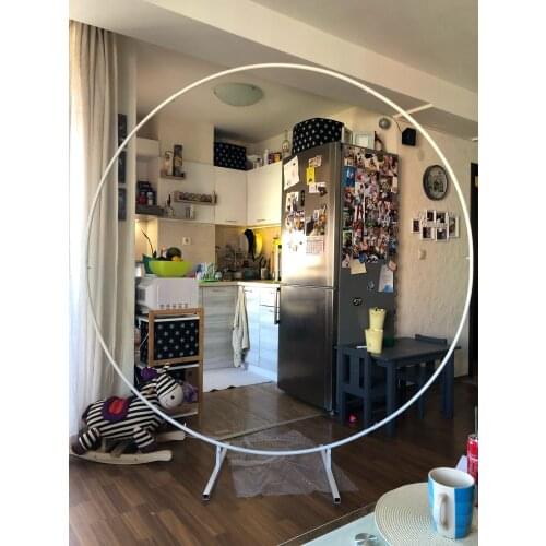 Wrought Iron Wedding mariage round backdrop arch stand birthday party DIY decoration stage circle arch outdoor Background Frame