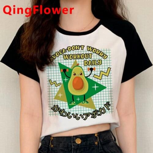 Vegan Avocado clothes female kawaii vintage tumblr 2021 ulzzang tshirt harajuku