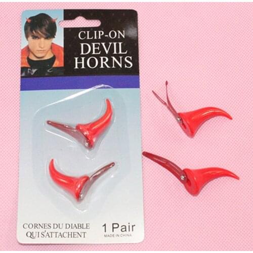 1Pair Anime DARLING In The FRANXX 02 ZERO TWO Hair Clip Halloween Devil Horns Hairpin Cosplay Accessorise Unisex Lovely Headwear