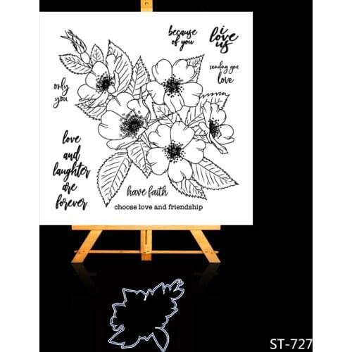 ZhuoAng Love and friendship pattern molding die / mold frame embossing template / DIY clip art album decorative metal crafts