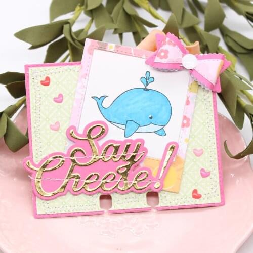 ZLDECOR Memorydex with Camera Metal Cutting Dies Stencils for DIY Scrapbooking Decorative Embossing DIY Paper Cards