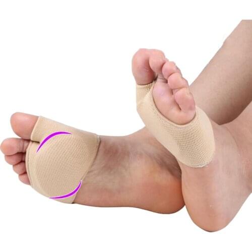 1 Pair Forefoot Pad silicone gel Toes Separator Corns Fasciitis Plantar Massage Cushion Insoles Orthopedic Foot Care Socks