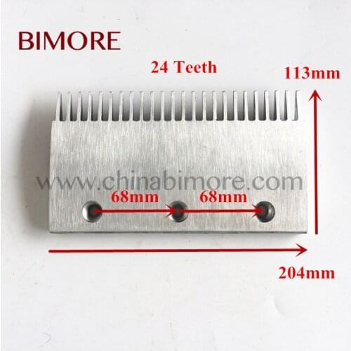 Elevator parts 9011 40901100 4090110000 1717994400 Escalator Comb Plate Length:204mm Width:113mm Elevator parts