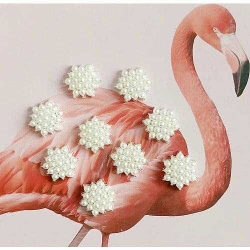 10 pcs/lot Garment Pearl-ButtonsOrnaments Earrings Jewelry Accessories Handmade DIY Accessories Handmade for Lady Best Gift