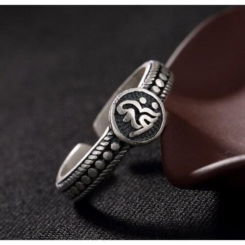 2018 Fashion Silver S990, The Six Words Of The Silver Coin, The Lotus Weaving Ring, The Wholesale Silver Ring