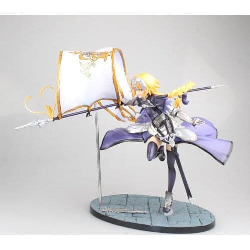 23cm Japanese Anime Fate /Grand Order Joan Of Arc With Flag PVC Action Figure Collectible Model Toys For Childern Gift