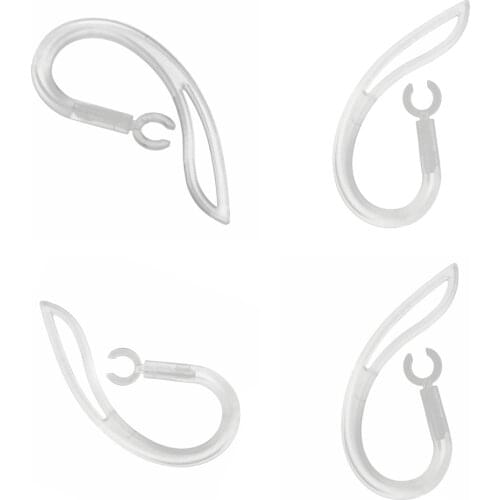 4pcs Clear Replacement bluetooth earphone Headset Earhooks for Plantronis Marque M155 M165 M1100 M100 M55 M28 M25 (6mm)