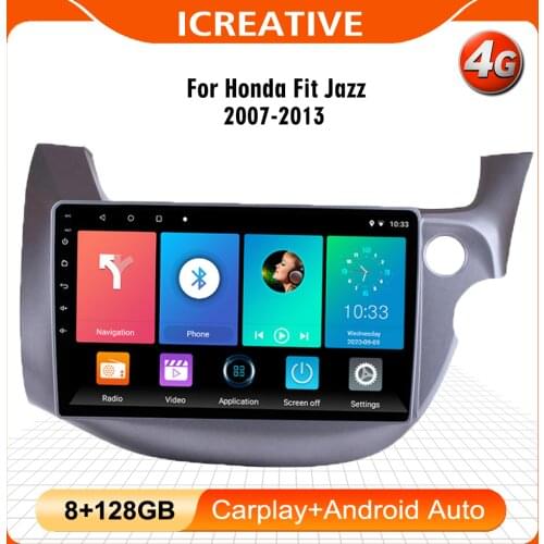 Android 8.1 10.1" for HONDA FIT JAZZ 2007-2013 Right Hand Drive Car Head Unit Player 2 Din GPS Navigation Radio WiFi