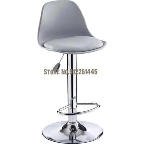 Bar Stool Modern Minimalist Lift Chair Front Desk Chair Household High Stool Backrest Chair Swivel Bar Stool Round Stool