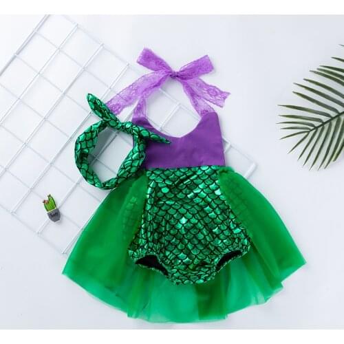Sequin Toddler Mesh Romper Dress For Baby Girls Princess Party Kids Jumpsuits Sleeveless Playsuir with Bow Lovely Clothing