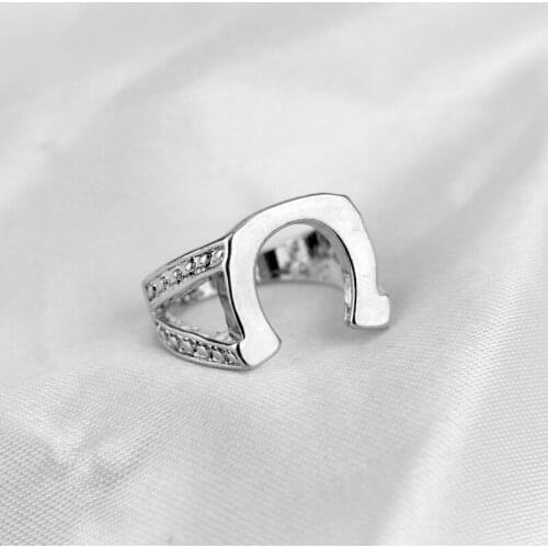 Mens Hip Hop Jewelry Horseshoe Rings Fashion Vintage accessories Finger Ring stainless Steel ring