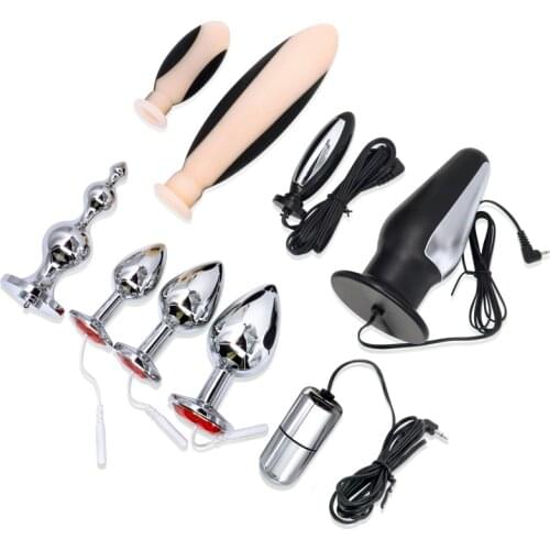 Electric Shock Anal Plug Sex Shop Acessorios Electro Silicone Prostate Massage E-stim Anus Dilator Medical-devices