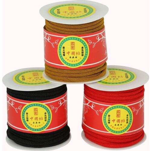 Hot Sale 8 Color to Selection Durable 27 Yards/Roll 5mm Chinese Knot Thread Cord For DIY Bracelet & Necklace Jewelry Findings