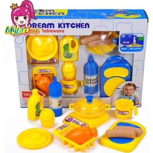 MylitDear Classic Cooking Toys For Children 13PCS Pretend Play Cutting Food Set Kids Kitchen Educational Toy Play House Toys