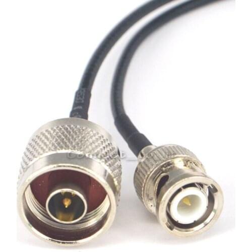 BNC male to N male Coaxial Adapter Pigtail Jumper Cable 20CM RG174