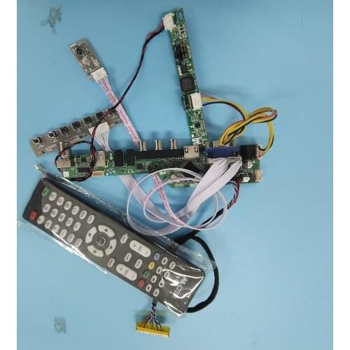 Kit for LM215WF3-SLA1 21.5" 30pin Panel Screen 1920X1080 LED LVDS Controller board TV AV USB LCD DIY CVBS VGA HDMI
