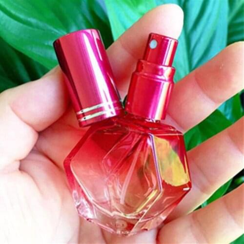 Cosmetic Packaging Container Spray Atomizer 12ml Diamond Glass Bottle Colorful Makeup Comestics 25pcs/lot Portable Travel