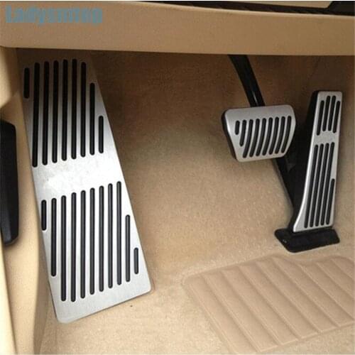 Car styling Metal alloy Pedal modify cover NO Drilling case For BMW Old 5-series E60 E61 E63 E64