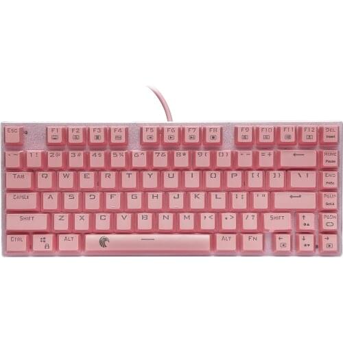 Z-88 TKL Mechanical Keyboard , Tactile Brown Switch Compact Design RGB Backlit Metal Top-Panel US Layout Gaming Keyboard