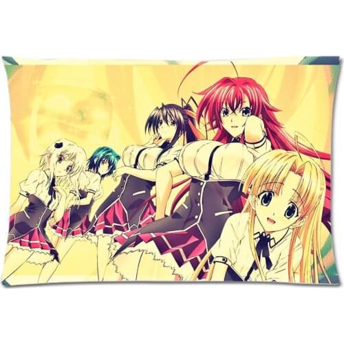High School Dxd Pattern Polyester Pillowcase 75*50cm Rectangle Home Waist Pillow Case Cover Decorative Pillow Slip