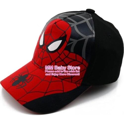 2021 New Marvel Anime Figure Kids Caps Hat for Boys Girls Travel Caps Baby Caps Cartoon Fashion Adjustable Cap Figure Gift