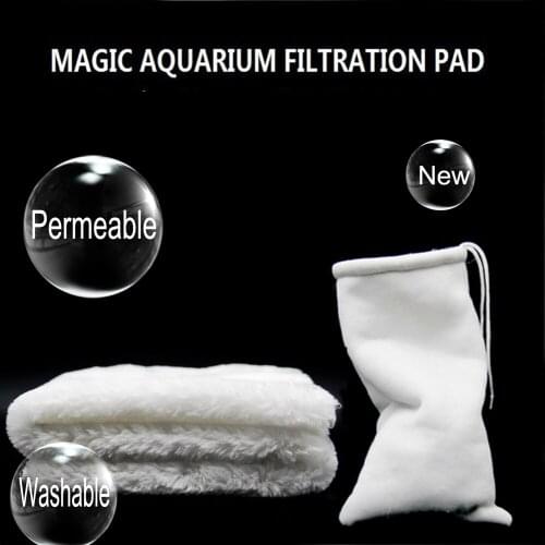 NuoNuoWell New Reusable Aquarium Filters Carpet Fish Tank Pre-Fiber Blanket Filtration Rug Pad Filter Sock