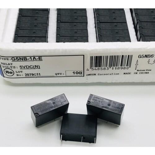 Original G5NB-1A-E-5VDC pin 5A250VAC relays