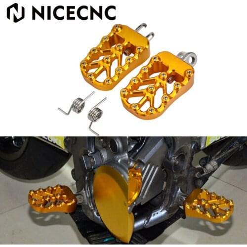 NICECNC Footrest Footpeg Foot Pegs Rests Pedal For Suzuki DRZ400 DRZ400E DRZ400S DRZ400SM 2000-2021 Motorcycle Accessories