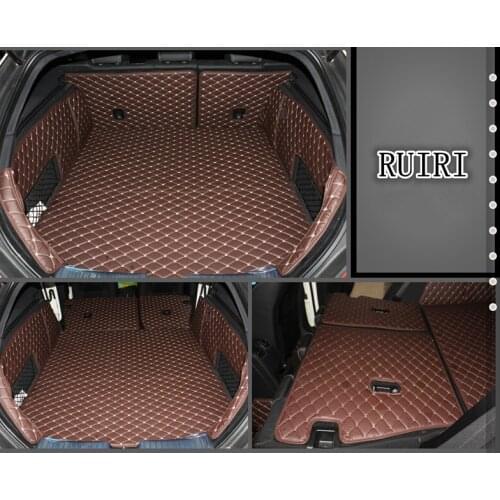 High quality! Full set car trunk mats for Mercedes Benz CLS 250d 350 400 500 550 W218 2017-2010 durable boot carpets cargo liner
