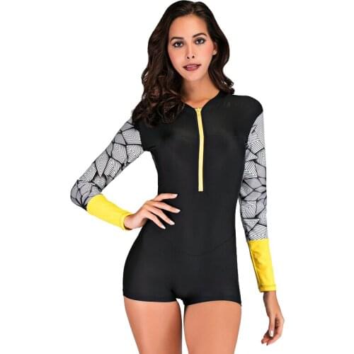 SBART 2019 new womens one-piece swimsuit with chest pad swimsuit conservative slimming comfortable female swimwear