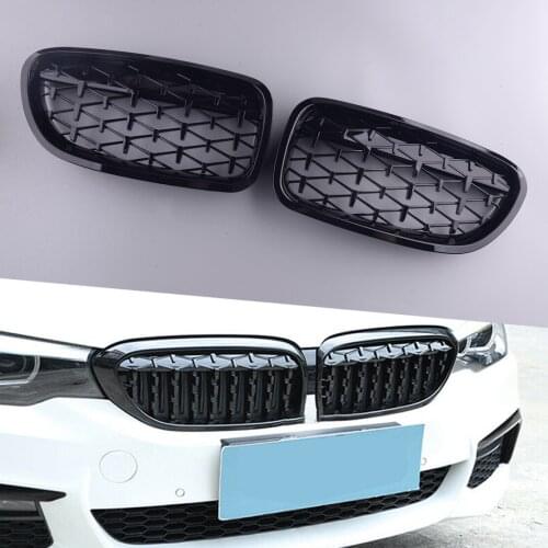 1 Pair Front Hood Grilles Fit for BMW 5 Series F10 Sedan M5 F11 Touring 2011 2012 2013 2014 2015 2016 51137200727 51137200728