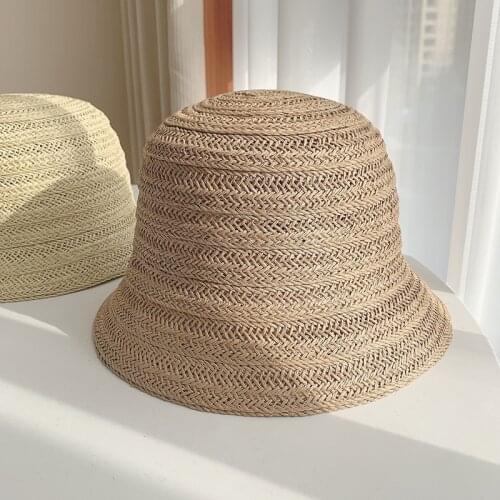 New 2021 Womens Sea beach vacation leisure sunscreen hats for girls summer 100%Raffia sun hat Visor Temperament Straw hats