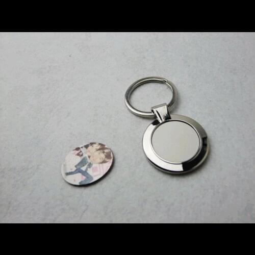 Sublimation blank metal key chain bag pendants gift for children printing photo picture custom design personality gift