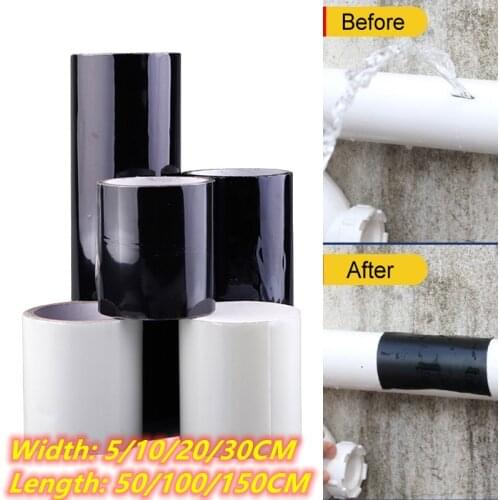 5~30CM Super Strong Fiber Waterproof Tape Outdoor Leakage Repair Waterproof Super Glue Tape Garden Hose Water Leakage Duct Tape