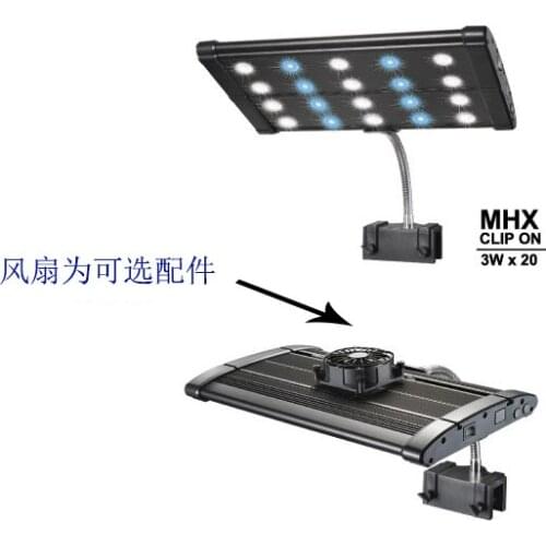 15"-18"/40-45CM Clip On EVO Quad Plant marine reef sps cichlid Aquarium Aquatic Pet Fish tank LED Light Lamp Lighting fixture