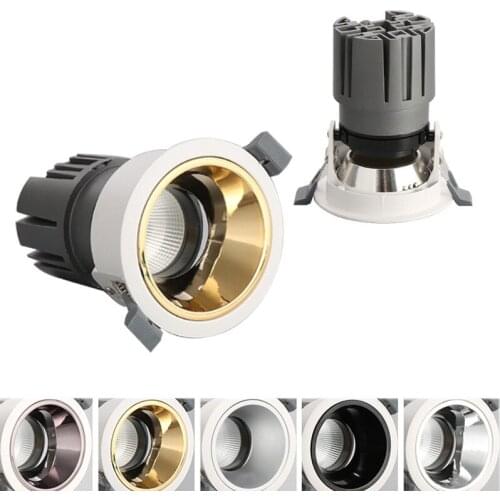 Hot selling Dimmable LED Downlight COB Ceiling Spot Lighting 7W 12W 18W Led Bulb Bedroom Kitchen Indoor ceiling recessed Lights