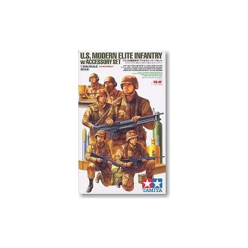 TAMIYA 89772 US Army Modern infantry and chariot crew "Gulf War"