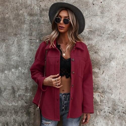 Sweatshirt Womens Clothing Winter 2021 New Fashion Plus Size Top Casual Buttons Jacket Oversized Hoodies