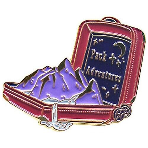 Creativity Opens A Mysterious Treasure Chest Melting Glaciers Overflowing Personality Design Brooch, Trend Badge, Neutral Ins