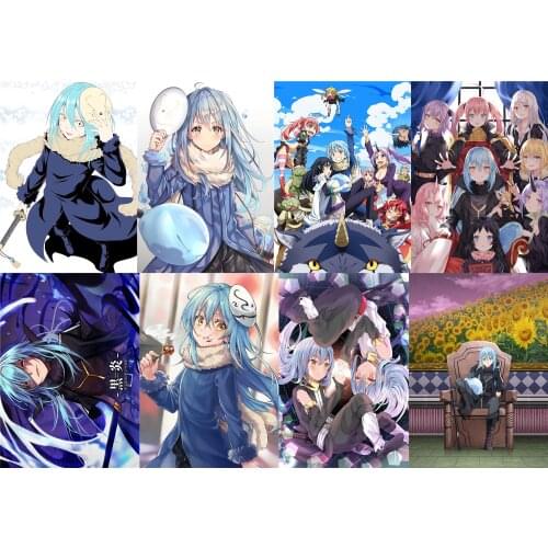 That Time I Got Reincarnated as a Slime Rimuru Tempest Polypropylene A3 8 pieces Posters wall poster PPP128