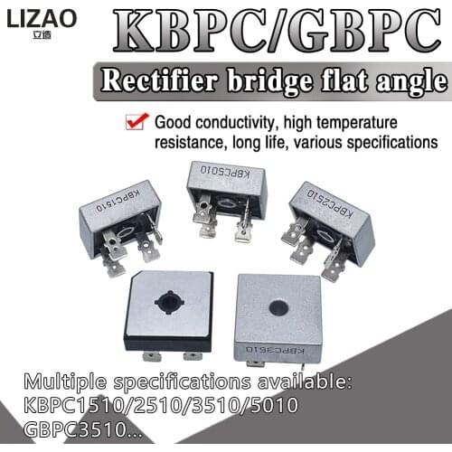 KBPC5010 KBPC3510 Rectifier bridge pile KBPC1010/1510/2510/610 GBPC3510 Diode Bridge Rectifier 50A1000V