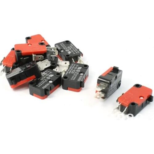 10 Pcs / Lot x Arcade Cherry Push Button Microwave Oven Door Micro Switch SPDT 1 NO 1 NC V-15-1C25