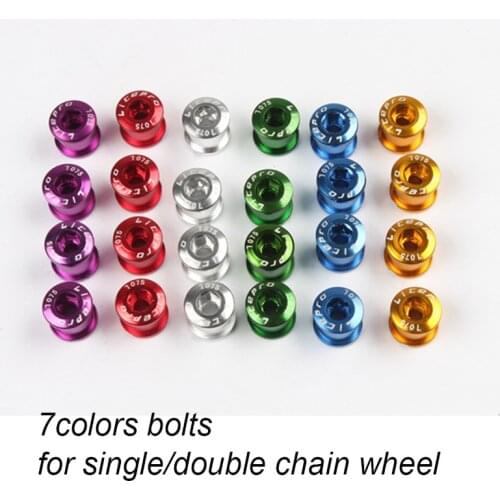 5 PCS Bicycle Crank Chain Wheel Bolt 7 Colors for Brompton Folding Bike Crankset Screw BMX MTB Chainring Bolts
