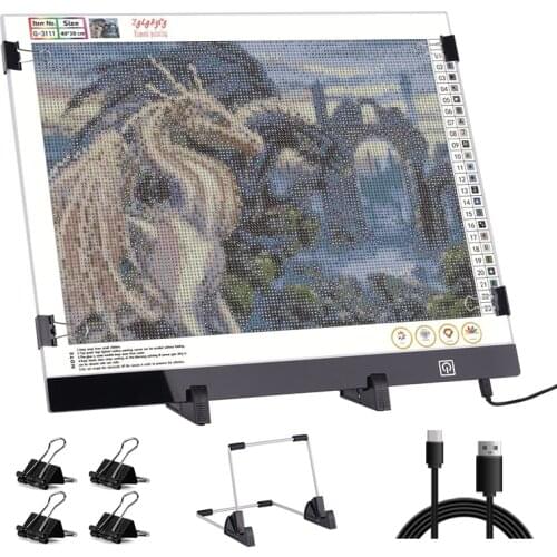 A3(402x335mm) USB LED Light Pad Artcraft Tracing Light Box Digital Tablet Painting Writing Drawing Tablet Diamond Painting board