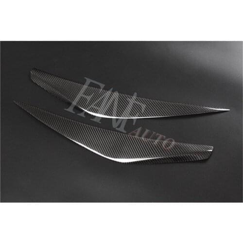 Carbon Fiber Headlight Cover Eyebrows Eyelids for Chevrolet Malibu 8TH 2013-2016
